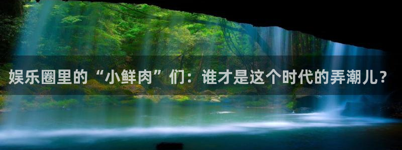 天富平台下载二维码：娱乐圈里的“小鲜肉”们：谁才是这个时代的弄潮儿？